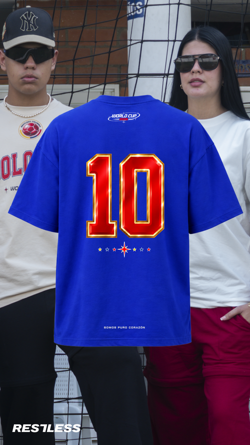 CAMISETA PARA EL MUNDIAL FUTBOL COLOMBIA UNISEX HOMBRE MUJER 2026|Color:AZUL