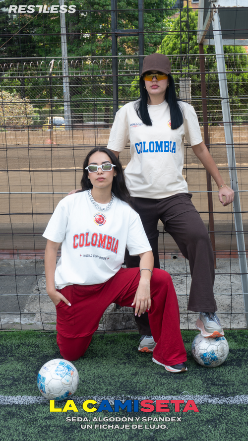 CAMISETA PARA EL MUNDIAL FUTBOL COLOMBIA 2026|Color:BLANCO