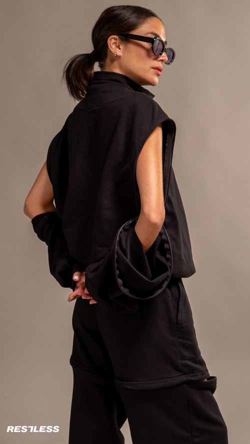RESTLESS HIGH QUALITY FRENCH TERRIER COTTON ACTIVEWEAR SET WOMEN BLACK NOIR DARK |Color:NOIR
ropa deportiva RESTLESS para mujer bonita de alta calidad |Color:NOIR
ORGANIC COTTON NATURAL FABRICS
FABRICS|Color:NOIR