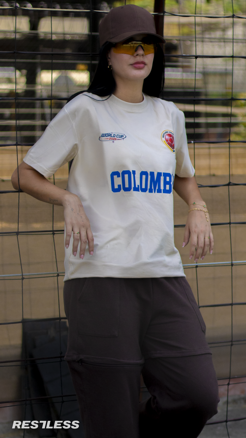 CAMISETA PARA EL MUNDIAL FUTBOL COLOMBIA UNISEX HOMBRE MUJER 2026|Color:GOLD