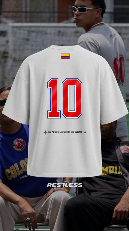 CAMISETA PARA EL MUNDIAL FUTBOL COLOMBIA 2026|Color:PLATEADO