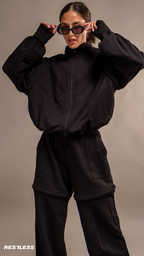 RESTLESS HIGH QUALITY FRENCH TERRIER COTTON ACTIVEWEAR SET WOMEN BLACK NOIR DARK |Color:NOIR

ropa deportiva RESTLESS para mujer bonita de alta calidad |Color:NOIR

ORGANIC COTTON NATURAL FABRICS
FABRICS|Color:NOIR
