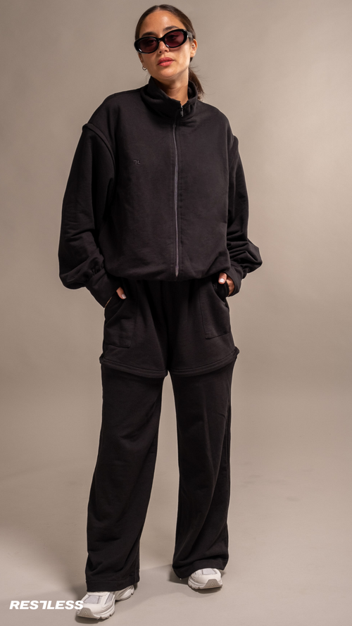 RESTLESS HIGH QUALITY FRENCH TERRIER COTTON ACTIVEWEAR SET WOMEN BLACK NOIR DARK |Color:NOIR

ropa deportiva RESTLESS para mujer bonita de alta calidad |Color:NOIR

ORGANIC COTTON NATURAL FABRICS
FABRICS|Color:NOIR
